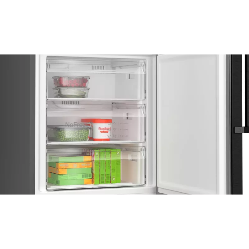 Bosch Serie 4 KGN49VXCT külmik-sügavkülmik Eraldiseisev 440 L Roostevaba teras