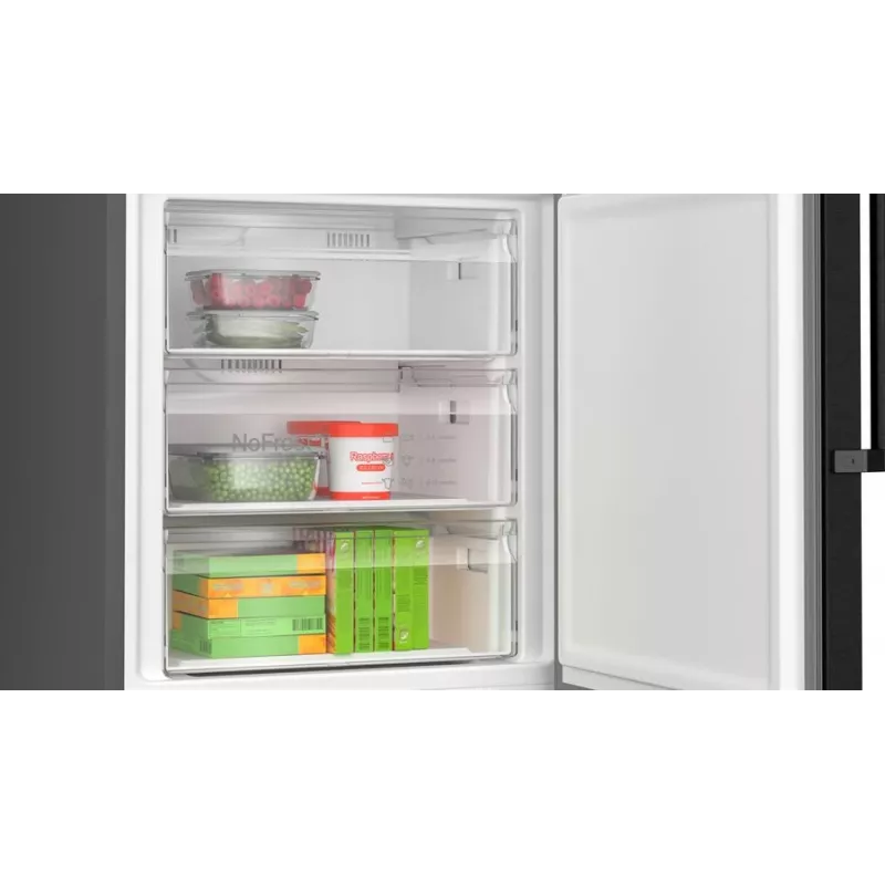 Bosch Serie 4 KGN49VXCT külmik-sügavkülmik Eraldiseisev 440 L Roostevaba teras