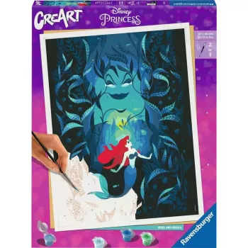 Ravensburger Värvikomplekt CreArt Disney Ariel ja Ursula 23732 — värvikomplekt lastele eeltrükitud motiiviga
