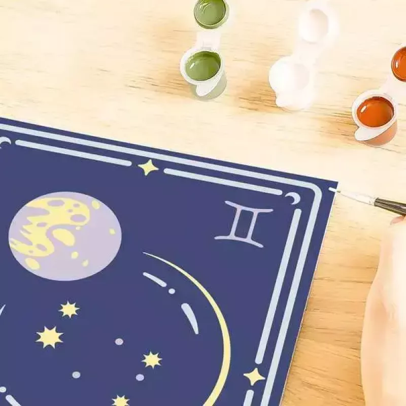 Värvimiskomplekt numbrite järgi Ravensburger CreArt Gemini tähtkuju märk — Ravensburgeri värvimiskomplekt (mudel 23742)