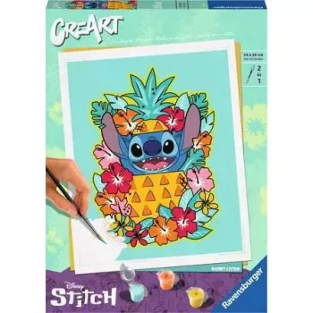 Maalimiskomplekt Ravensburger CreArt Disney Stitch — numbrite järgi maalimise komplekt