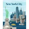 Värvimiskomplekt Ravensburger CreArt — Värviline New York (värvi-numbrite-järgi komplekt)