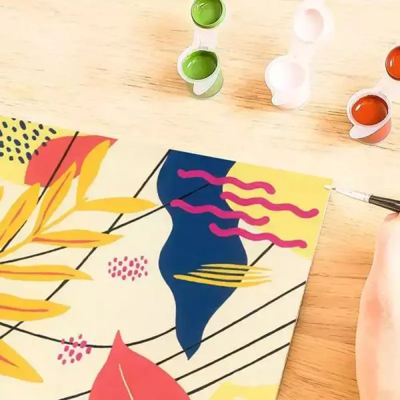 Maalimiskomplekt Ravensburger CreArt Playful Plants — loov maalimiskomplekt, mudel 23638