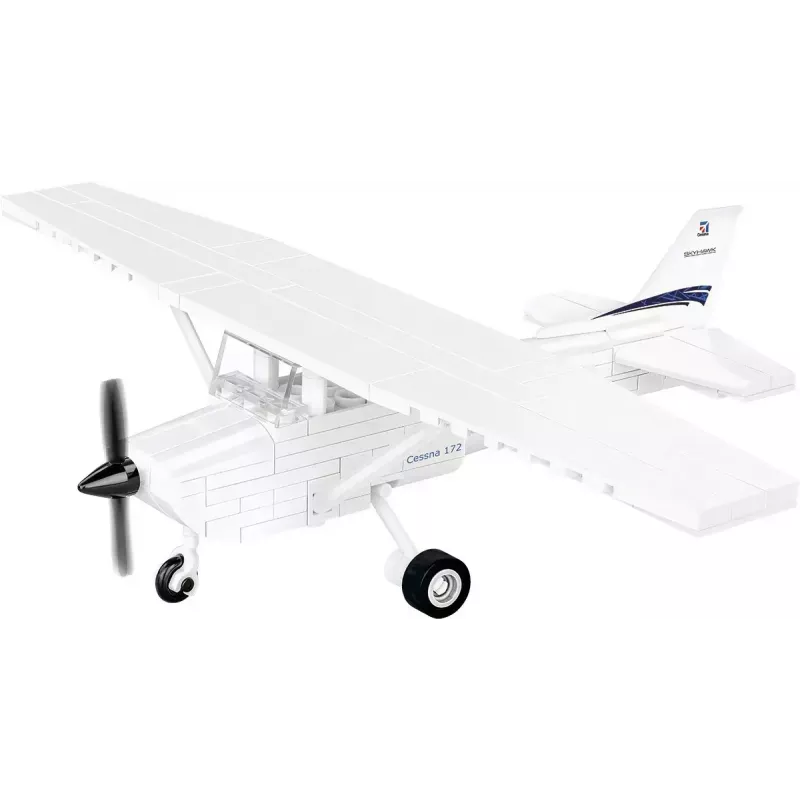 Ehitusmänguasi Cobi Cessna 172 Skyhawk valge ehituskomplekt