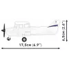 Ehitusmänguasi Cobi Cessna 172 Skyhawk valge ehituskomplekt