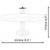 Ehitusmänguasi Cobi Cessna 172 Skyhawk valge ehituskomplekt