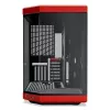 PC korpus HYTE Y70 Midi Tower must, punane