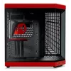 PC korpus HYTE Y70 Midi Tower must, punane