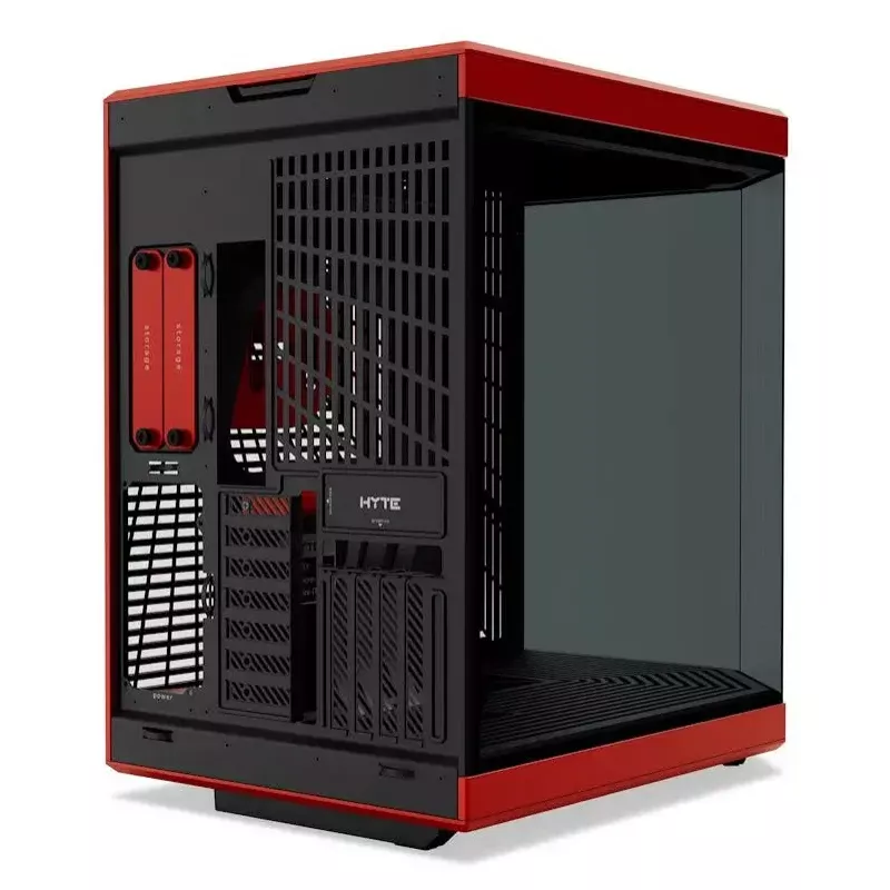 PC korpus HYTE Y70 Midi Tower must, punane