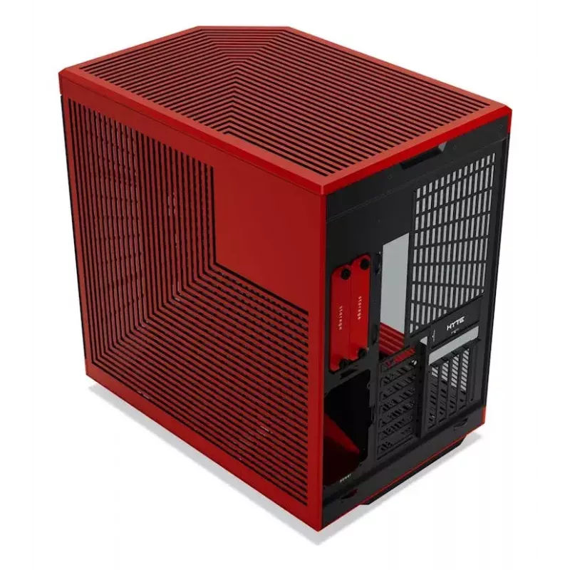 PC korpus HYTE Y70 Midi Tower must, punane