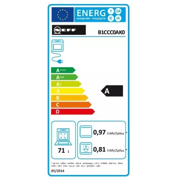 Induktsioonpliidi ja elektriahju komplekt NEFF BX38IB – 4-tsooniline klaaskeraamiline pliit, 71 L elektriahi, must