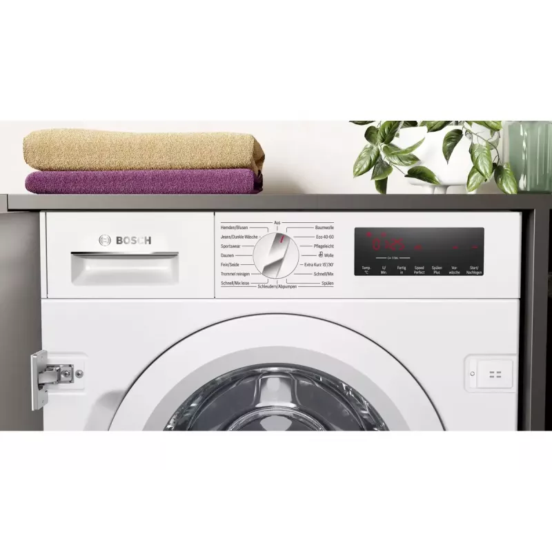 Bosch Serie 8 WIW28443 pesumasin eestlaetav 8 kg 1400 p/min valge