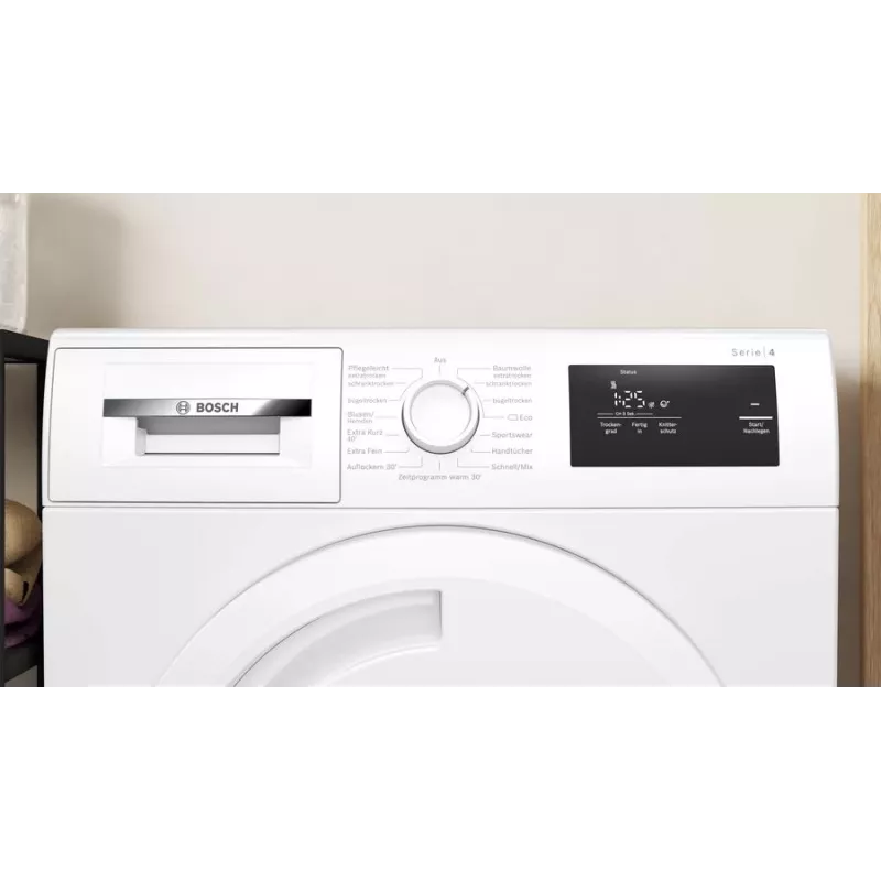 Bosch Serie 4 WTH83003 kondenskuivati vabaltseisev eestlaetav 7 kg valge
