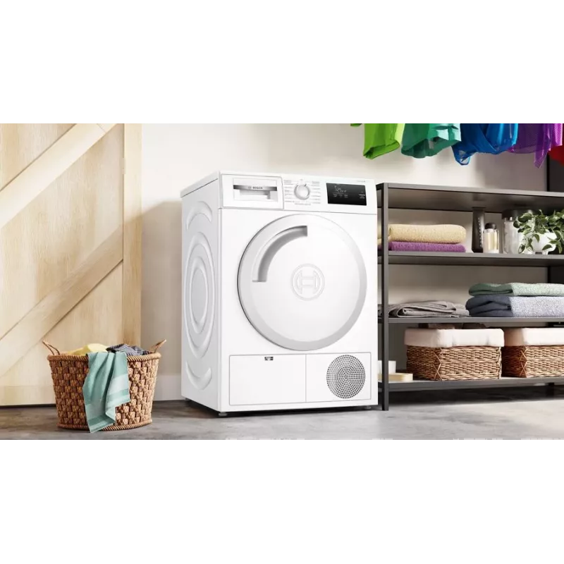 Bosch Serie 4 WTH83003 kondenskuivati vabaltseisev eestlaetav 7 kg valge