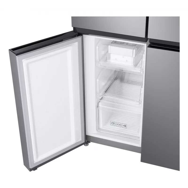 Samsung RF48A400EM9 külmik-sügavkülmik külg-külje kõrval Vabaltseisev 488 L Hõbedane