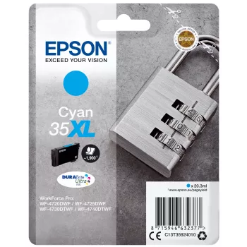 Kassett Epson Padlock üksikpakend tsüaan 35XL DURABrite Ultra tint