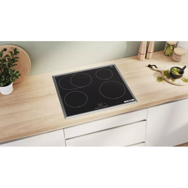 Bosch Serie 4 PIF64RBB5E pliit Must Sisseehitatud 60 cm Tsoon-induktsioonpliit 4 tsooni