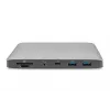 DIGITUS dokkimisjaam USB-C - 2x USB USB-C / 2x USB 3.0 10Gbps / USB 3.0 5Gpbs / 2x DP / Gbe / micro SD / SD / 3,5 mm - 60 W USB-toiteedastus