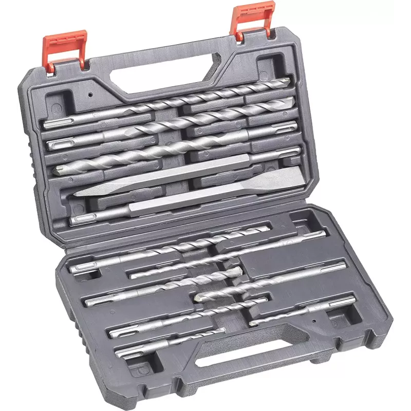 SDS-Plus puuri/peitli komplekt Einhell 12 tk pöördvasar 10 puuriotsakut