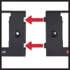 Akukinnitusrakis Einhell PXC Must ühilduvus Power X-Change akudega