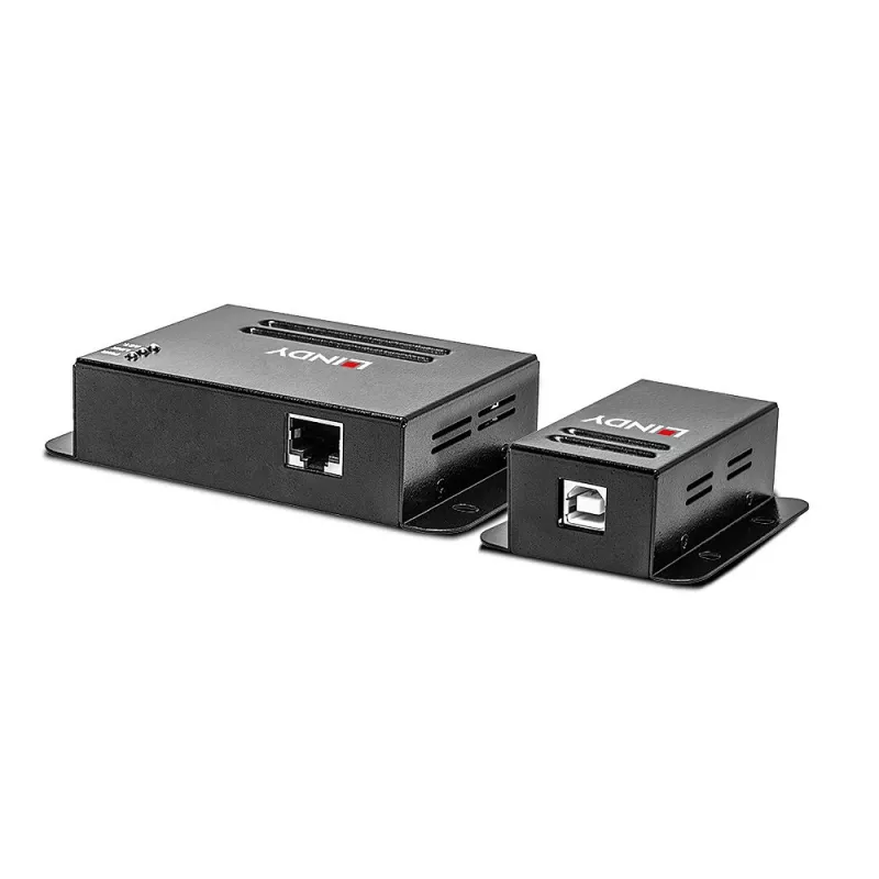 Lindy 50m 4-pordiline USB 2.0 Cat.6 pikendaja, võrgusaatja ja -vastuvõtja, 50 m, 480 Mbit/s, Cat5, Cat5e, Cat6, NS1021, fosforpronks