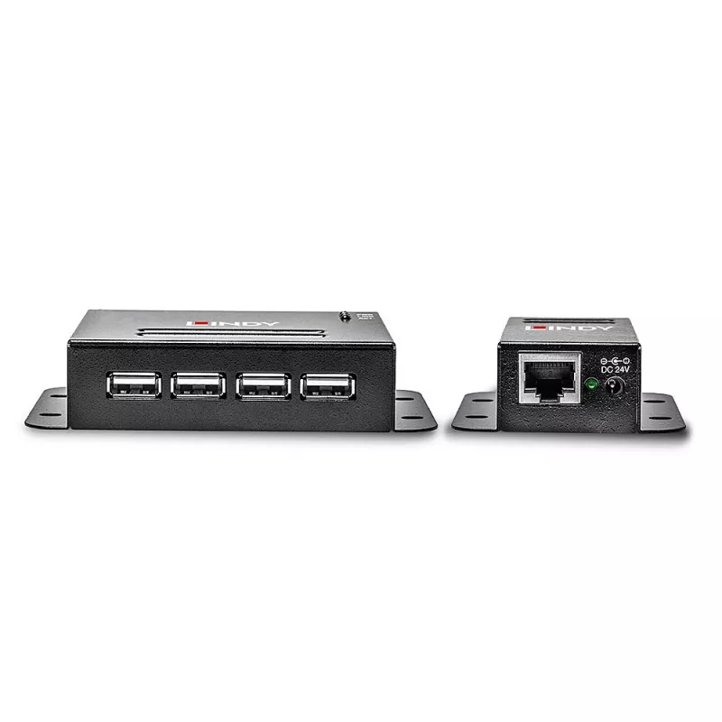 Lindy 50m 4-pordiline USB 2.0 Cat.6 pikendaja, võrgusaatja ja -vastuvõtja, 50 m, 480 Mbit/s, Cat5, Cat5e, Cat6, NS1021, fosforpronks