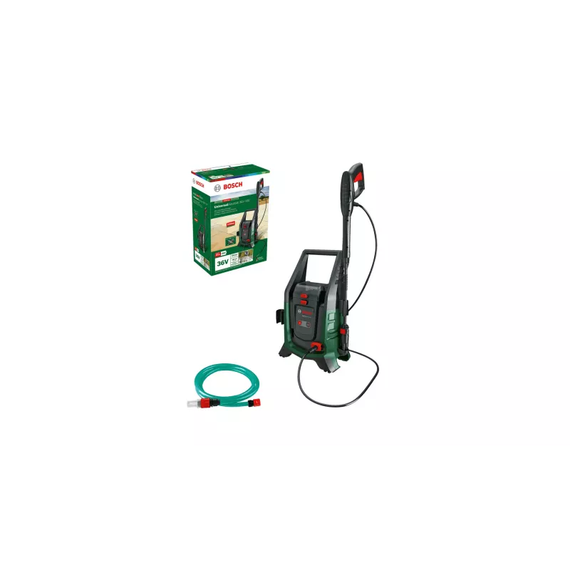 Juhtmevaba kõrgsurvepesur Bosch UniversalAquatak 36V-100 — iseimev komplekt, POWER FOR ALL akusüsteem