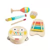 Mattel Music Gift Set with Wooden Instruments for Toddlers