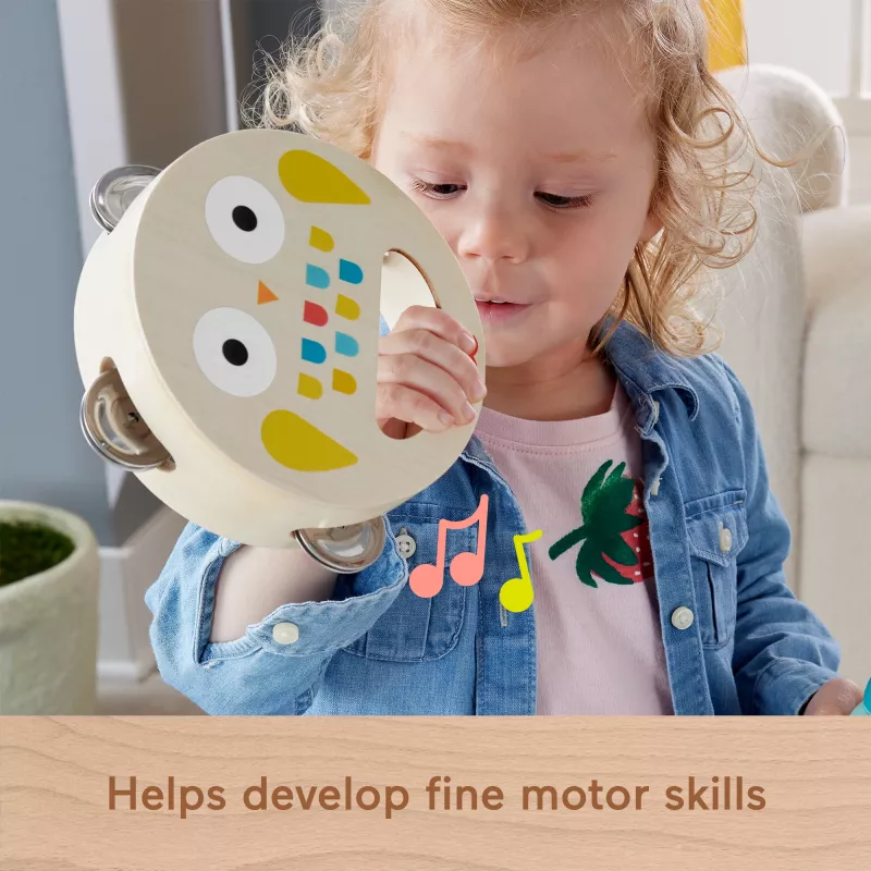 Mattel Music Gift Set with Wooden Instruments for Toddlers