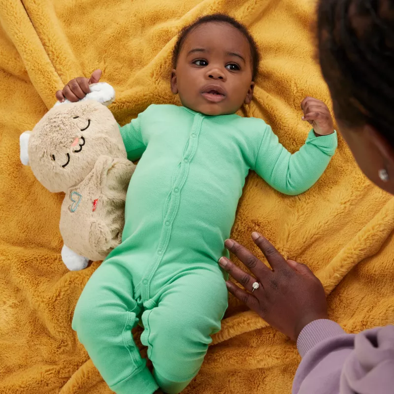 Fisher-Price Soothe & Settle Bunny pehme beebimänguasi ja kohandatav helimasin liikumisega