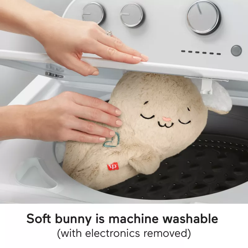 Fisher-Price Soothe & Settle Bunny pehme beebimänguasi ja kohandatav helimasin liikumisega