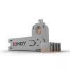 Pordiblokeerija Lindy USB Port Blocker 4 tk komplekt, värvikood oranž