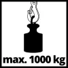 Kett-tõstuk Einhell TC-CH 1000 1000 kg 2,5 m Punane Hõbedane