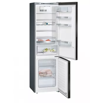 Siemens iQ500 KG39E8XBA külmik-sügavkülmik Vabaltseisev 343 L Must, Roostevaba teras