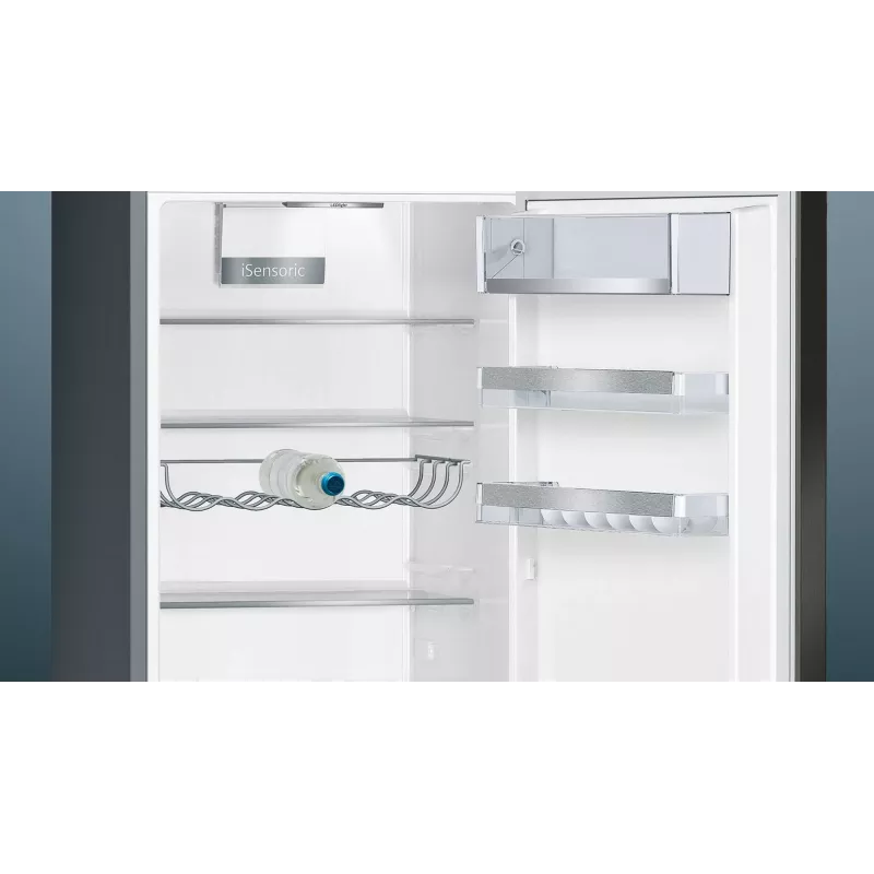 Siemens iQ500 KG39E8XBA külmik-sügavkülmik Vabaltseisev 343 L Must, Roostevaba teras