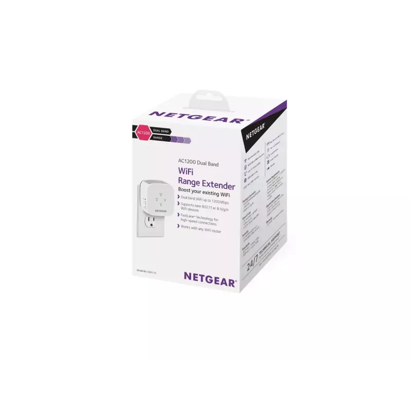 NETGEAR EX6110 võrgusaatja ja -vastuvõtja, valge, 10, 100, 300 Mbit/s