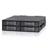 SSD-korpus Icy Dock ToughArmor MB699VP-B V3 4 draivile 2,5-tolline PCIe