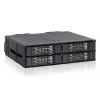 SSD-korpus Icy Dock ToughArmor MB699VP-B V3 4 draivile 2,5-tolline PCIe