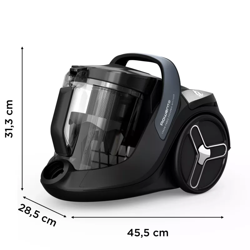 Rowenta roheline Force RO7C36 2,5 L silindertolmuimeja Kuiv 500 W Kogumiskotita