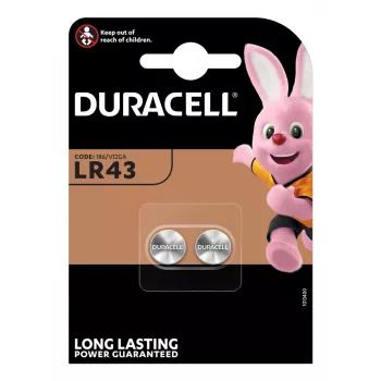 Duracell LR43 ühekordne patarei SR43 leelispatarei