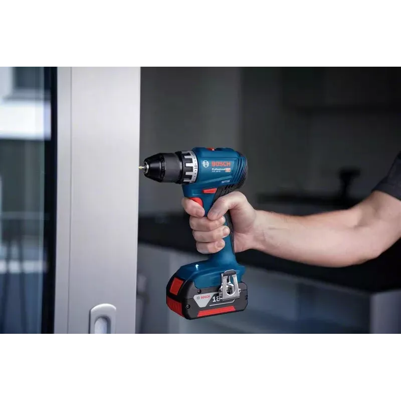Bosch GSR 18V-45 1900 RPM 900 g Must, Sinine, Punane