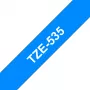 Sildilint Brother TZe535 12mm Valge sinisel