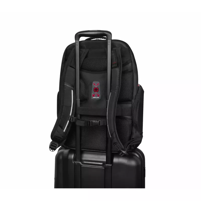 Vabaajakott Wenger SwissGear Meteor Must Polüester PVC rPET