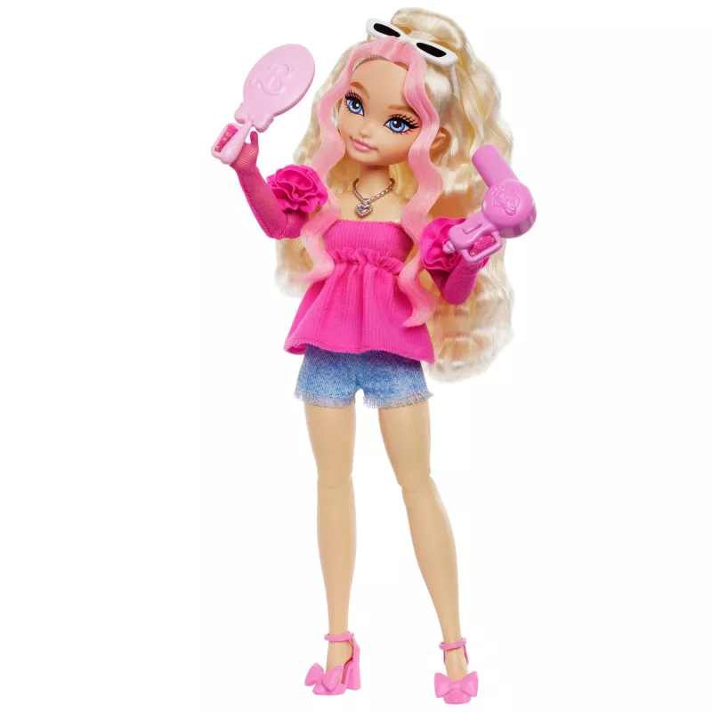 Barbie Dream Besties “Malibu” moenukk 8 meigi- ja juuste-teemalise aksessuaariga