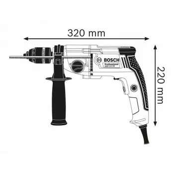 Bosch 0 601 1B2 002 puur 500 p/min kiirkinnituseta 2.4 kg Must, Sinine