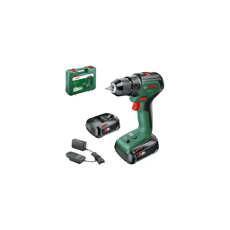 Bosch Universal Drill 18V-60 1900 RPM võtmeta 1.3 kg Must, Roheline