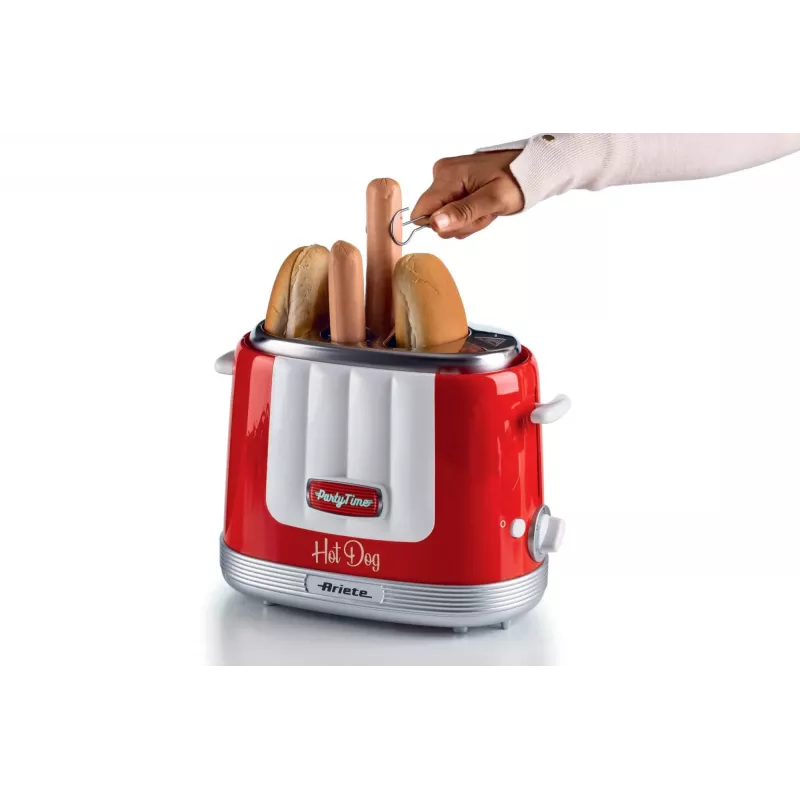Ariete 206 Hot dog Maker Party Time, 650W, võileivad ja hot dogid, punane