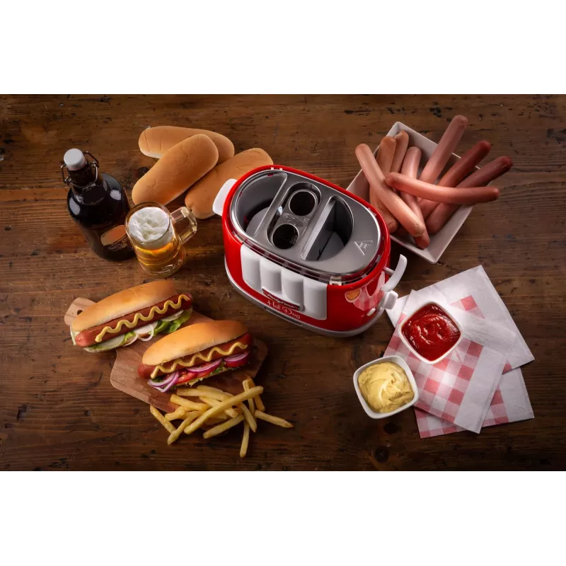 Ariete 206 Hot dog Maker Party Time, 650W, võileivad ja hot dogid, punane
