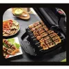 Kontaktgrill Tefal GC7148 — 2000 W, roostevabast terasest korpus, ristkülikukujuline, reguleeritav termostaat, restiga pealispind, 365×365×175 mm