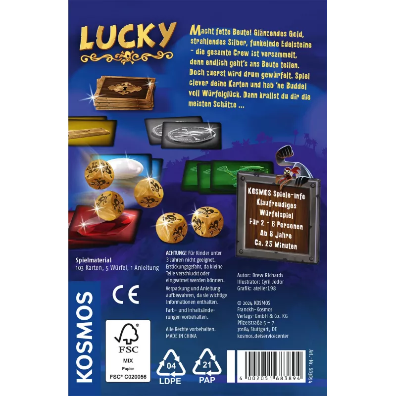 Kosmos Lucky 25 min Lauamäng Taktikaline